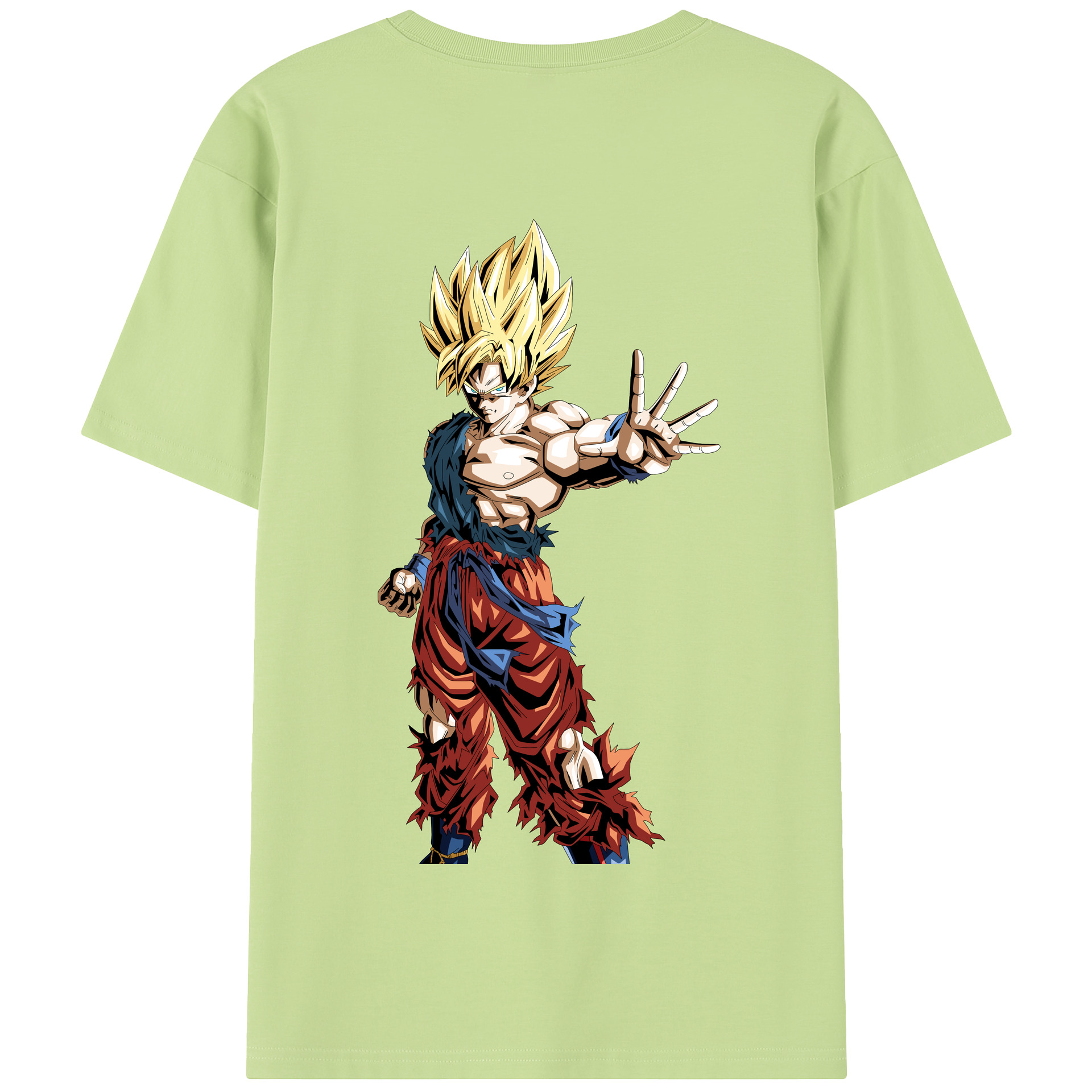 （画像用） ドラゴンボール 孫悟空（そん ごくう）Son Goku カカロット DRAGON BALL Kakarotto 綿100％半袖Tシャツ（背面プリント）